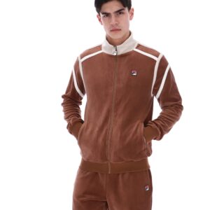 Cappuccino Gabriele Contrast Panel Track Top – 4XL