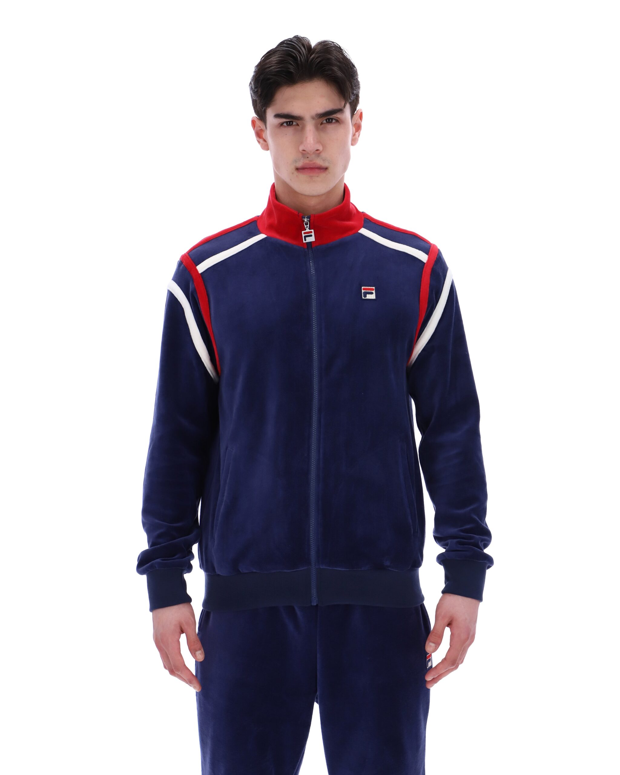 Fila Navy Gabriele Contrast Panel Track Top - 3XL