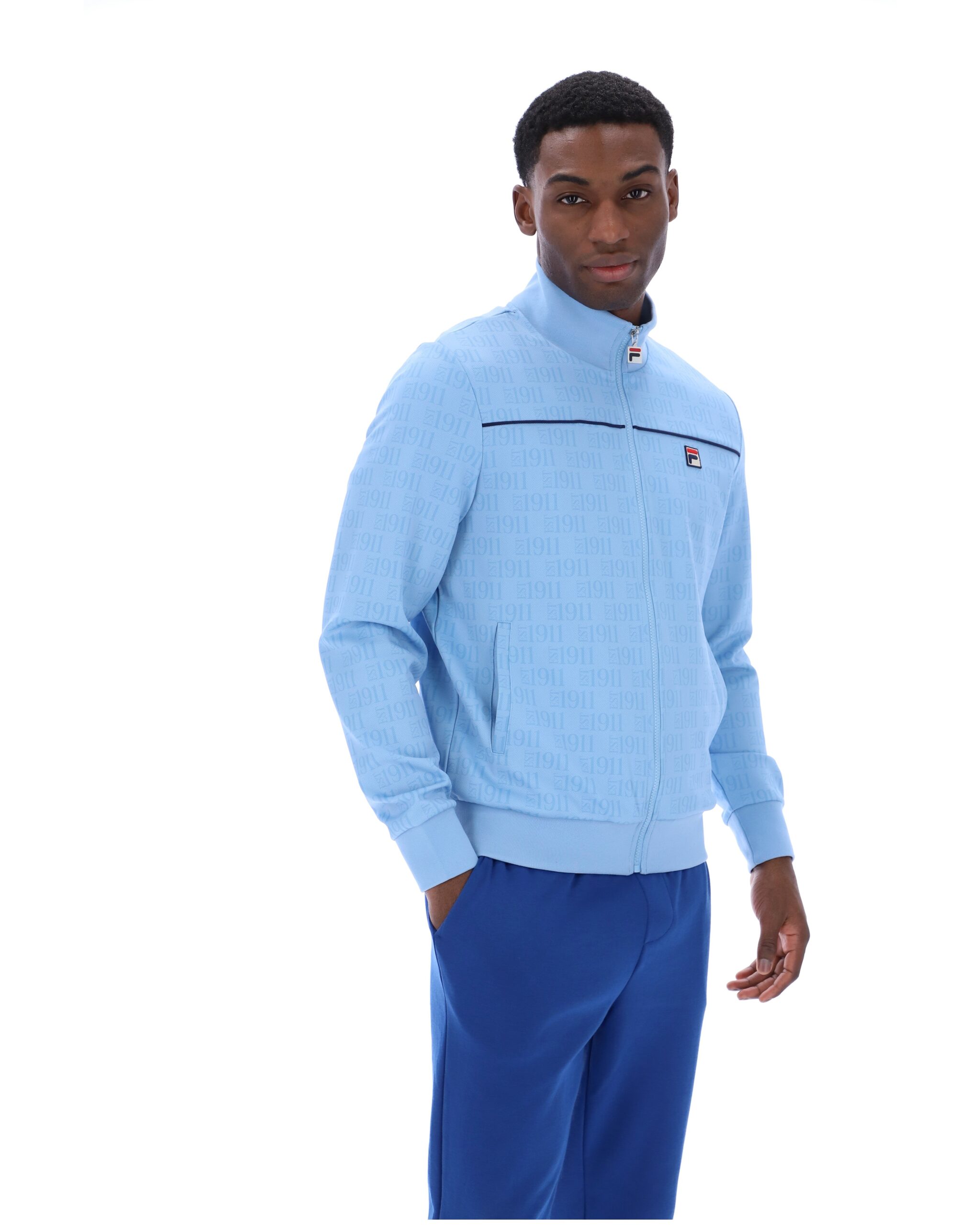 Frozen Fjord Gennaro 1911 Monogram Track Top - S