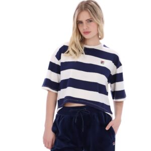 Fila Navy Genoa Boxy Cropped Tee – XL