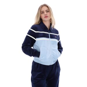 Fila Navy Giovana Cropped Zip-Up Top – 4XL