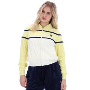 Wax Yellow Giovana Cropped Zip-Up Top – L
