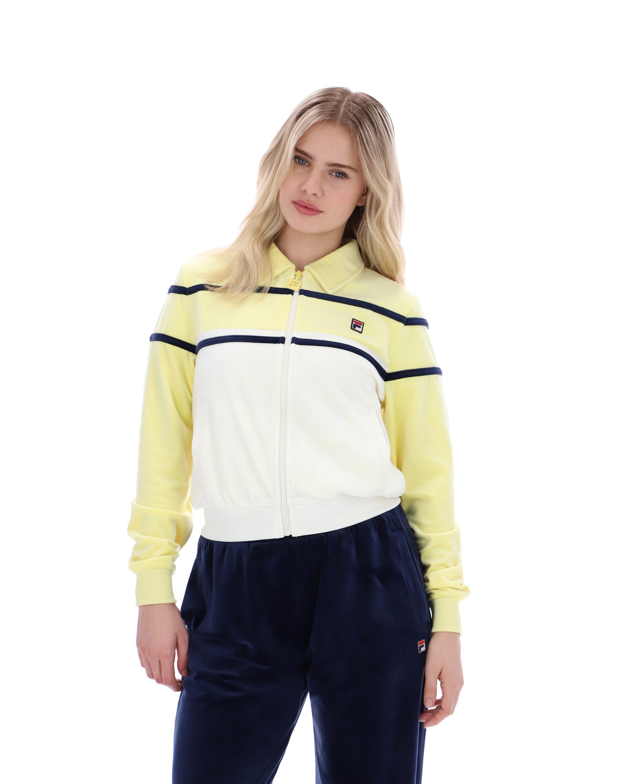 Wax Yellow Giovana Cropped Zip-Up Top - L