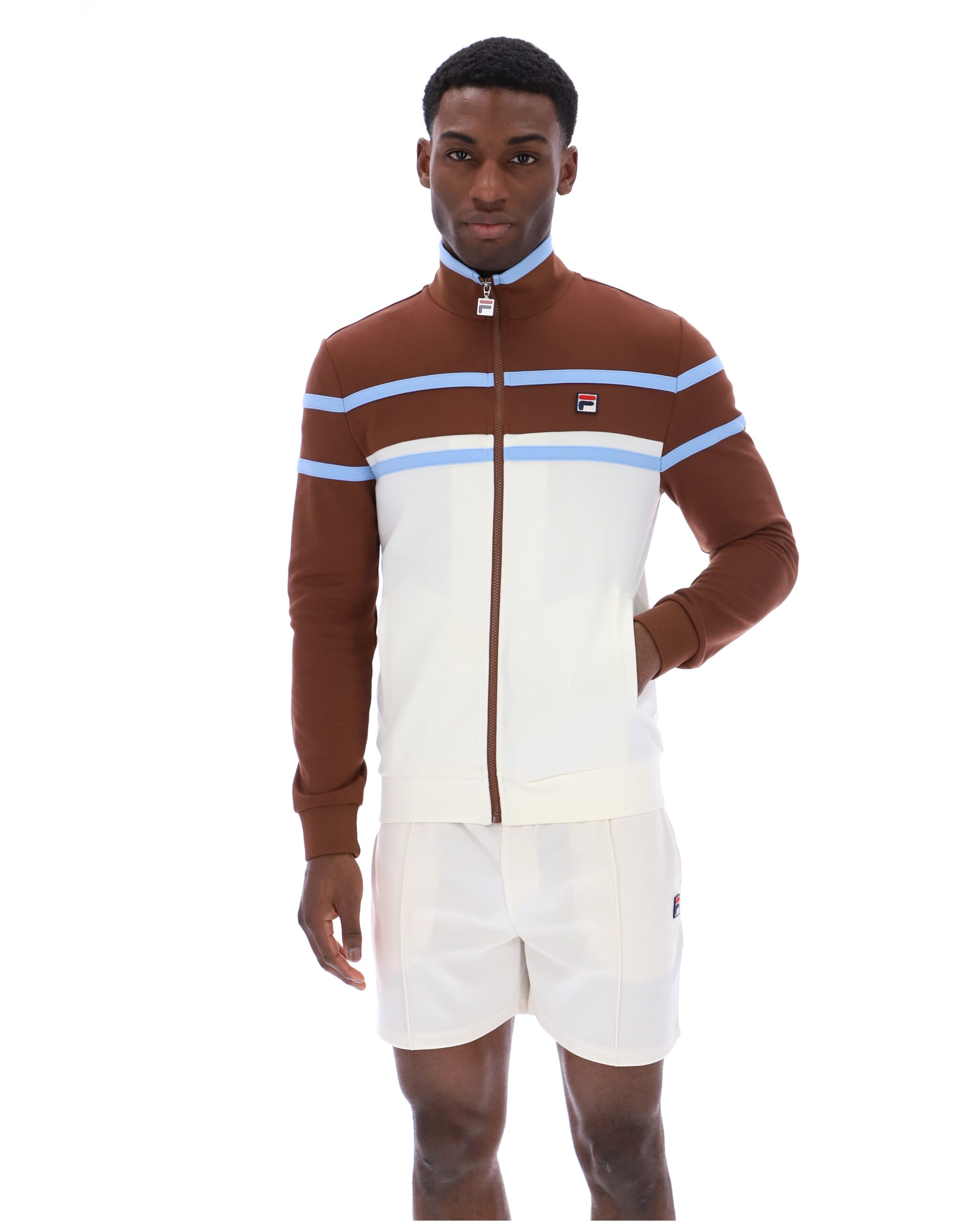 Gardenia Giovanni Contrast Panels Track Top - 3XL