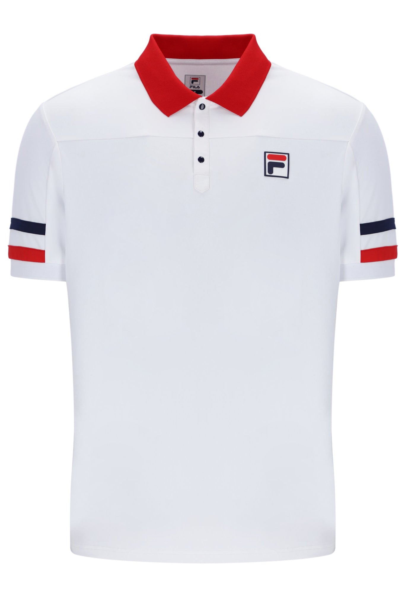 White Mens Tennis F-Box Polo - XS