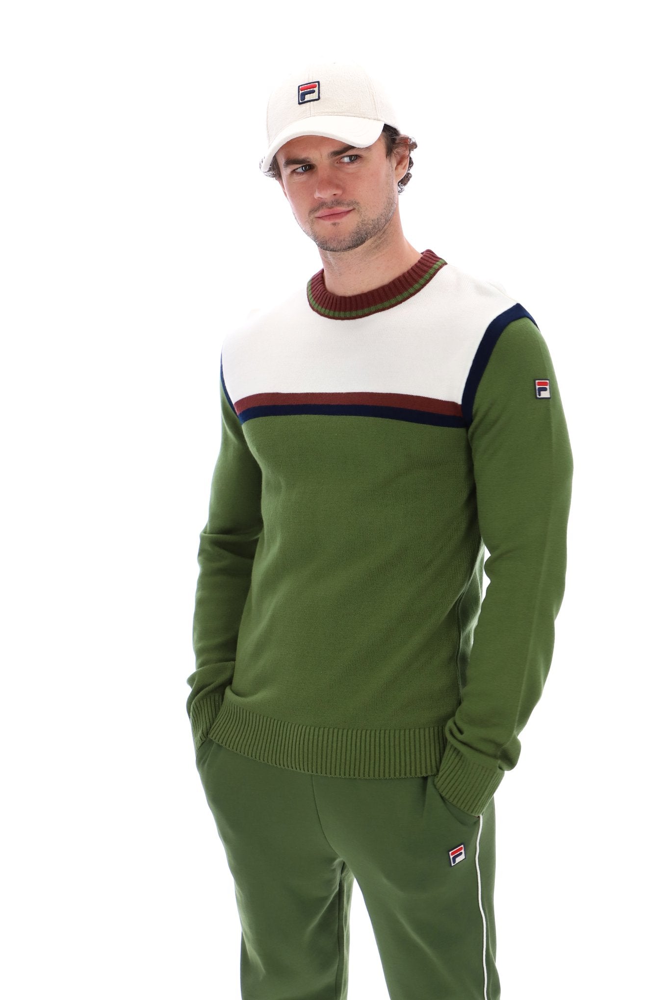 Grayson Stripe Crew Sweater - L