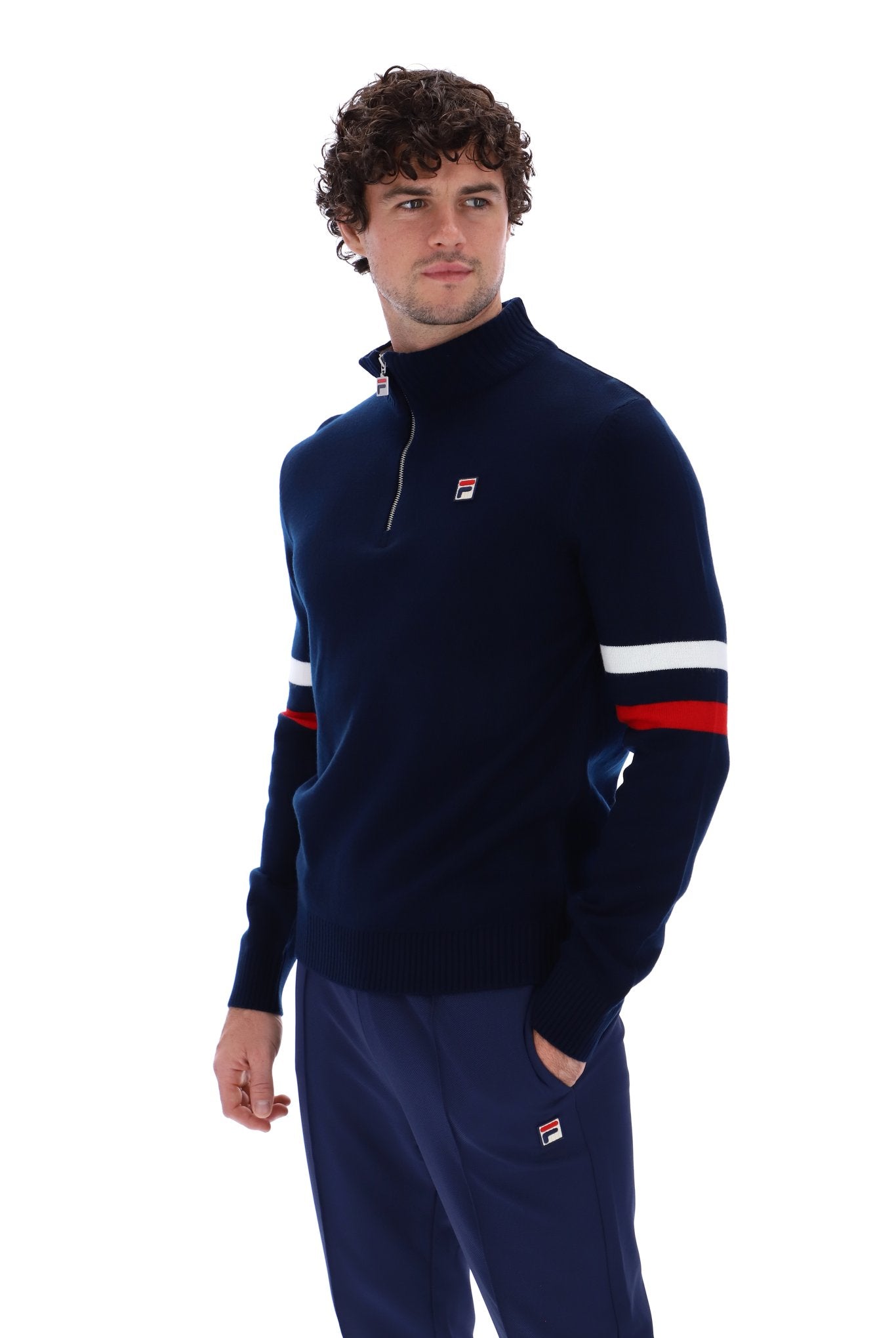 Harrison 1/4 Zip Knitted Jumper - XL