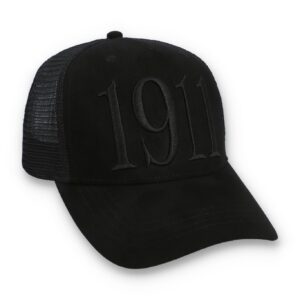 Black Hazza Large 1911 Embroidered Mesh-Back Cap – ONE