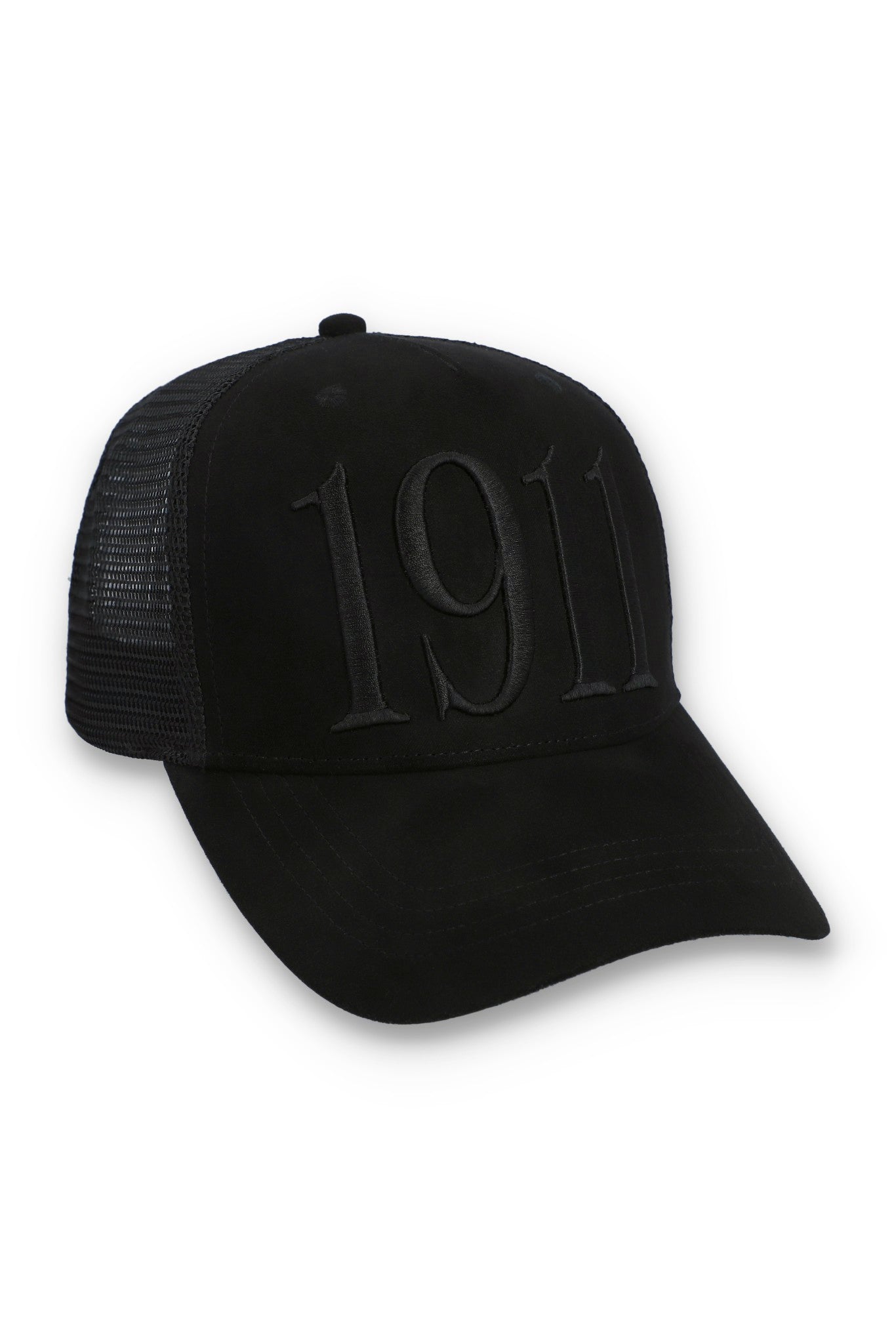 Black Hazza Large 1911 Embroidered Mesh-Back Cap - ONE