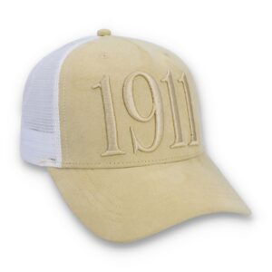 Classic Beige Hazza Large 1911 Embroidered Mesh-Back Cap – ONE