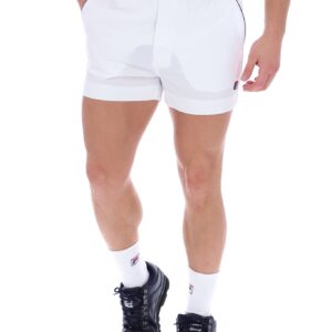 White High Tide Terry Pocket Stripe Shorts – 4XL