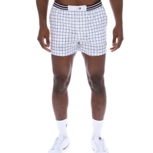 White High Tide Terry Pocket Stripe Shorts – 3XL