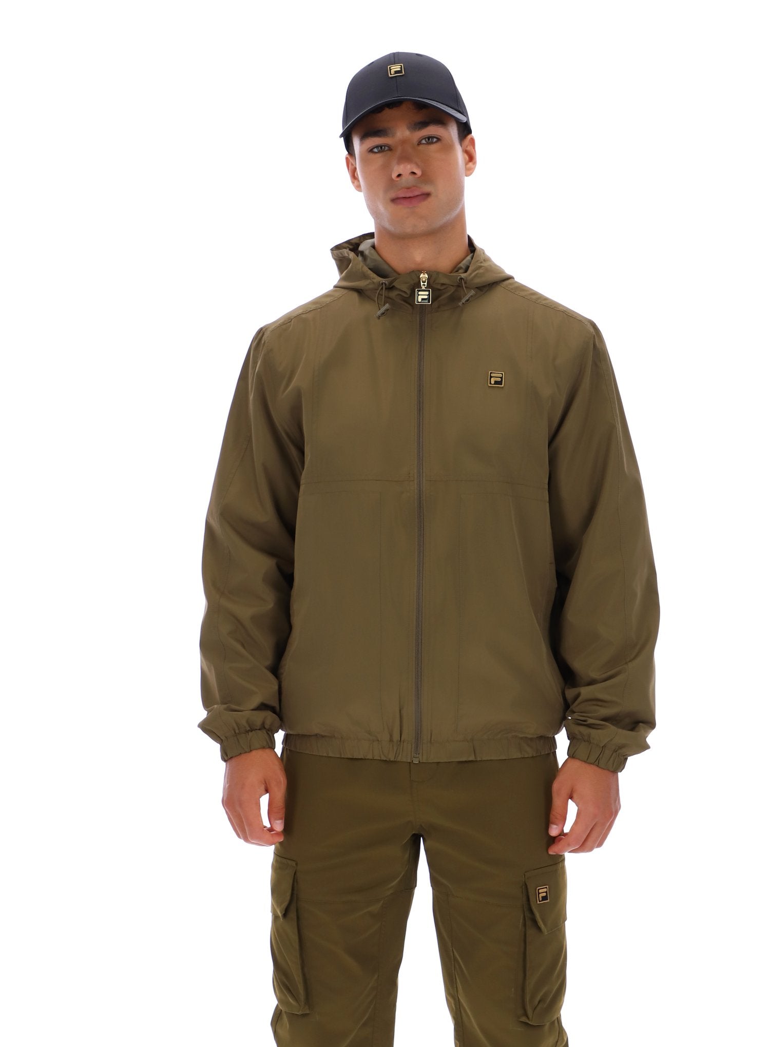 Dark Olive Ian Full Zip Jacket - L