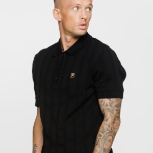 Kennedy Textured Stripe Knit Polo – 3XL