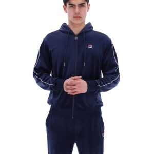 Fila Navy Italo Velour Hoodie – XXL