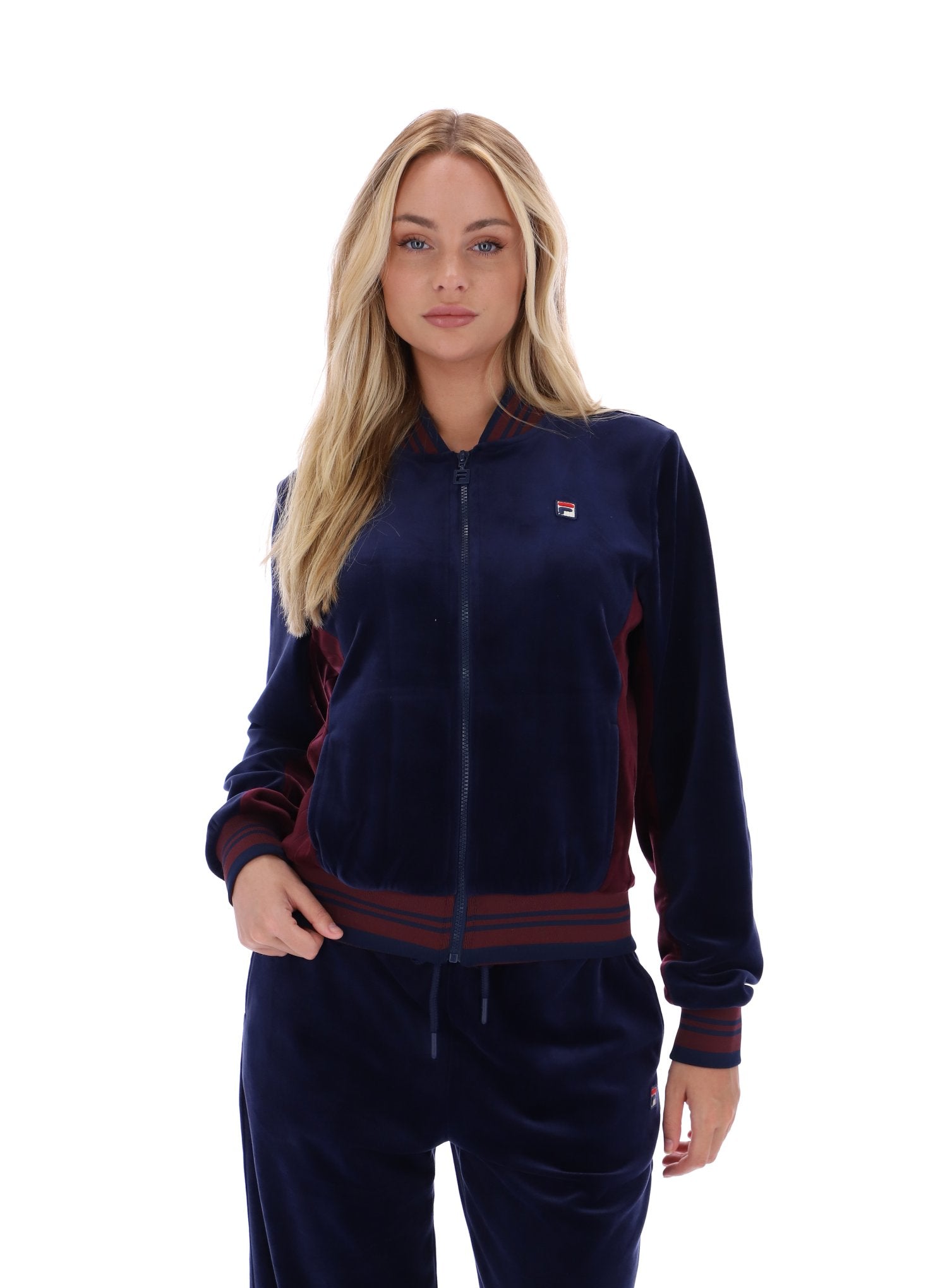 Fila Navy Jenesis Baseball Zip Up Track Top - M