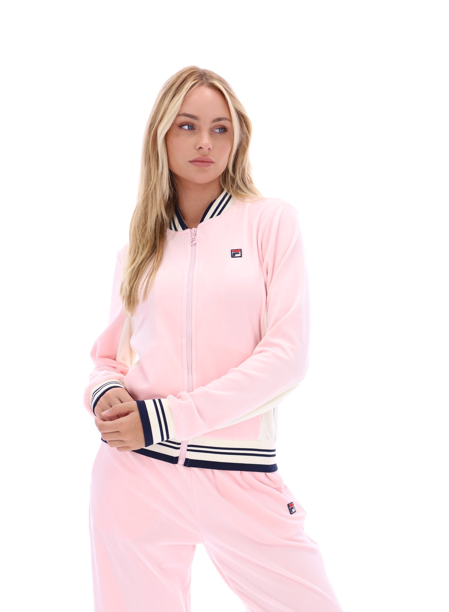 Pinkaboo Jenesis Baseball Zip Up Track Top - L