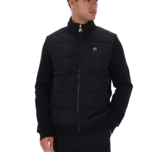 Black Jerry Full Zip Padded Jacket – L