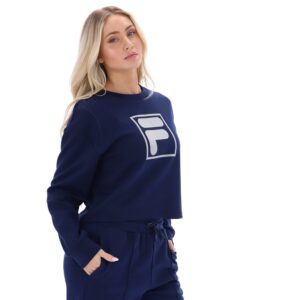 Fila Navy Jorie Wide Crew Neck Sweatshirt – 3XL