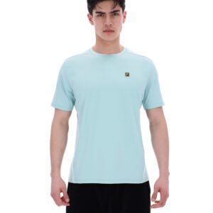 Sterling Blue Lawrenze Fitness-Inspired T-Shirt – L