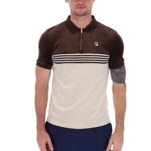 Lennox Stripe Velour Polo – 3XL