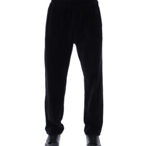 Black Lorrie Velour Track Pant – 4XL