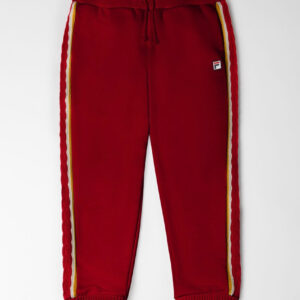 Fila Red Knitted Cuffed Sweatpants – S