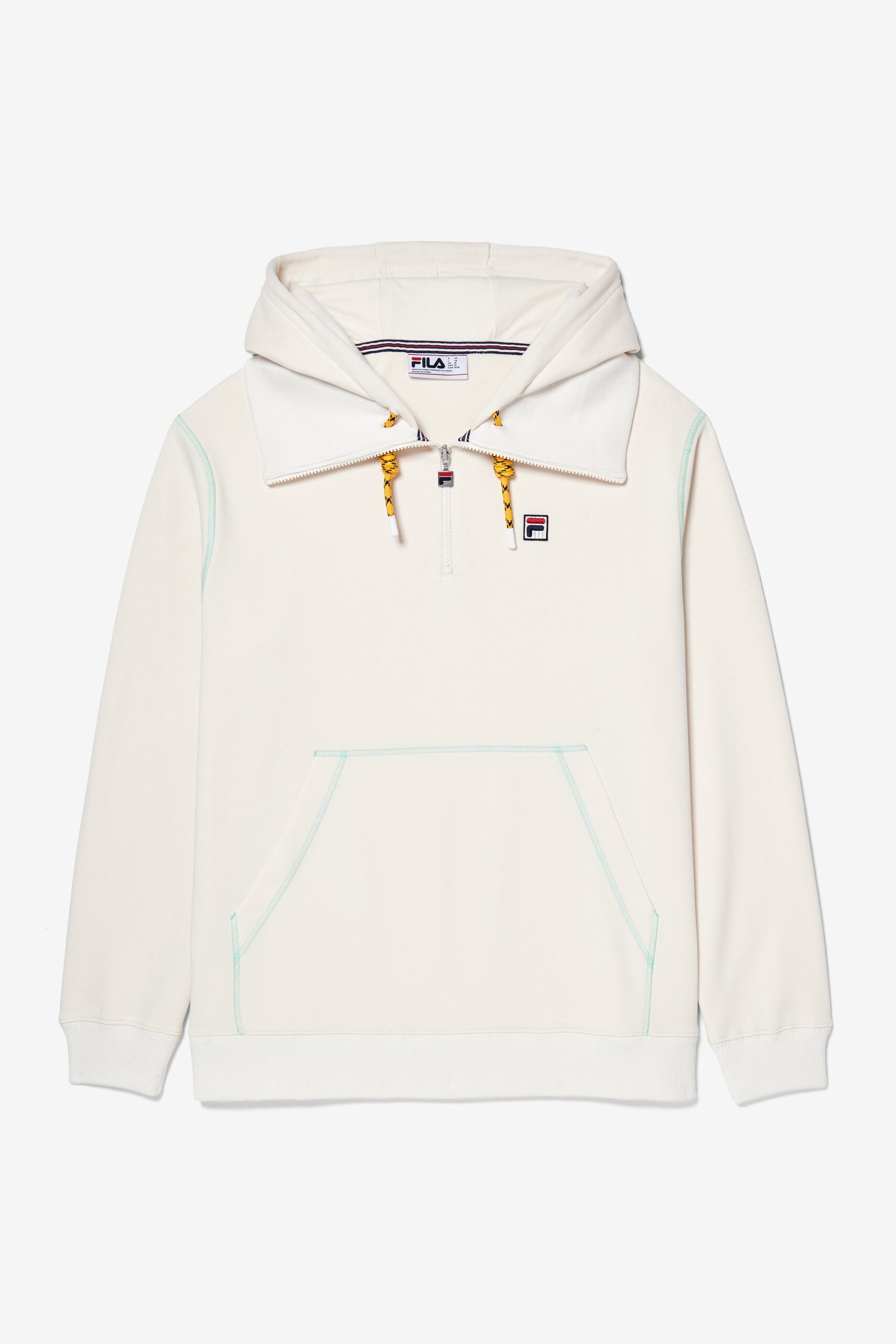 Half Zip High Neck Unisex Hoodie - L