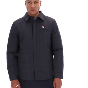 Charcoal Malcolm Lightly Padded Quilted Over Shirt – 4XL