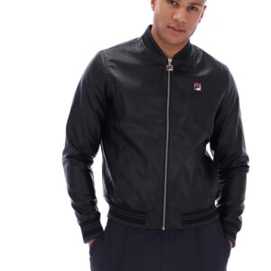 Black Malyk Archive Influence Faux Leather Jacket – 4XL