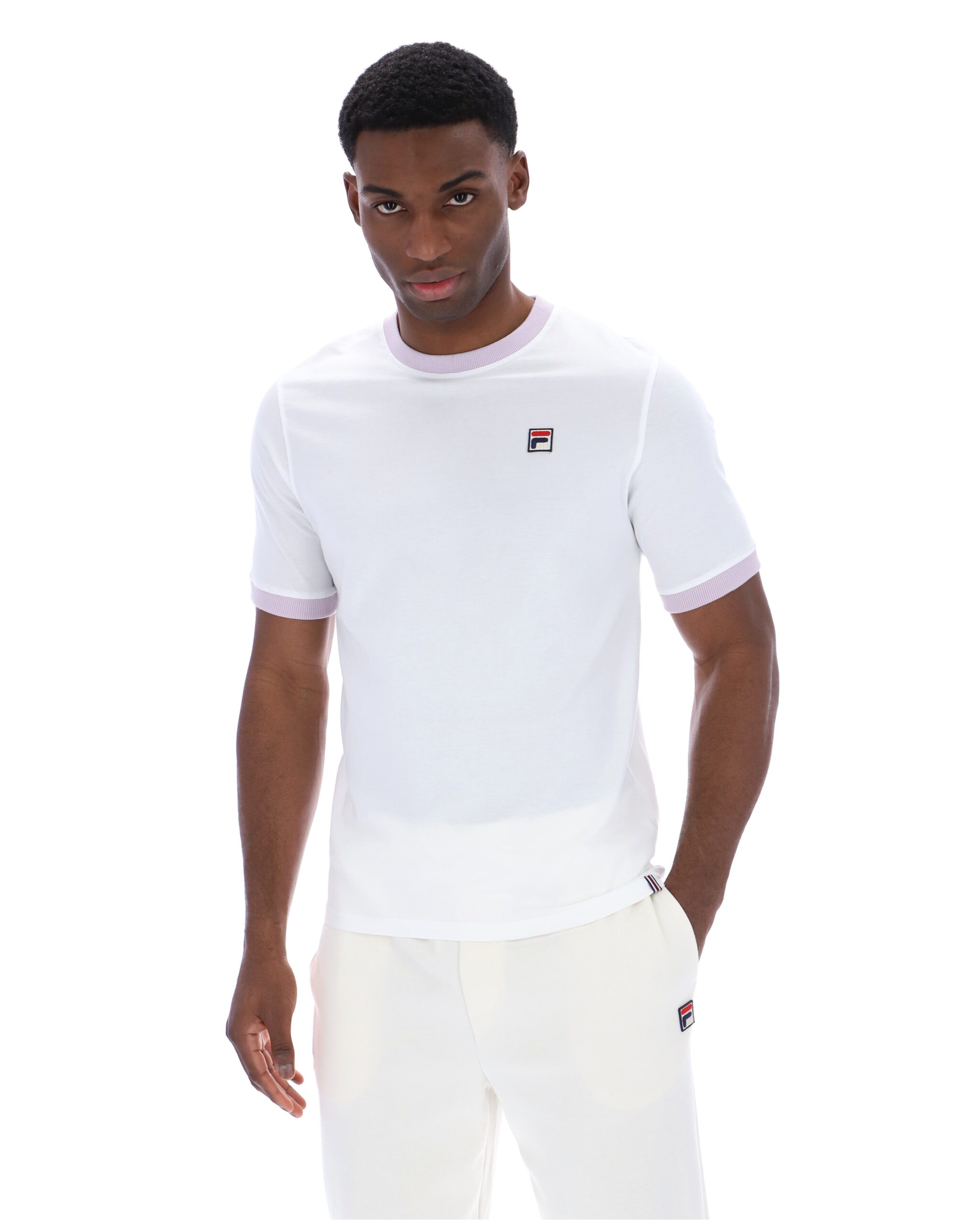 White Marconi Essential Ringer T-Shirt - L