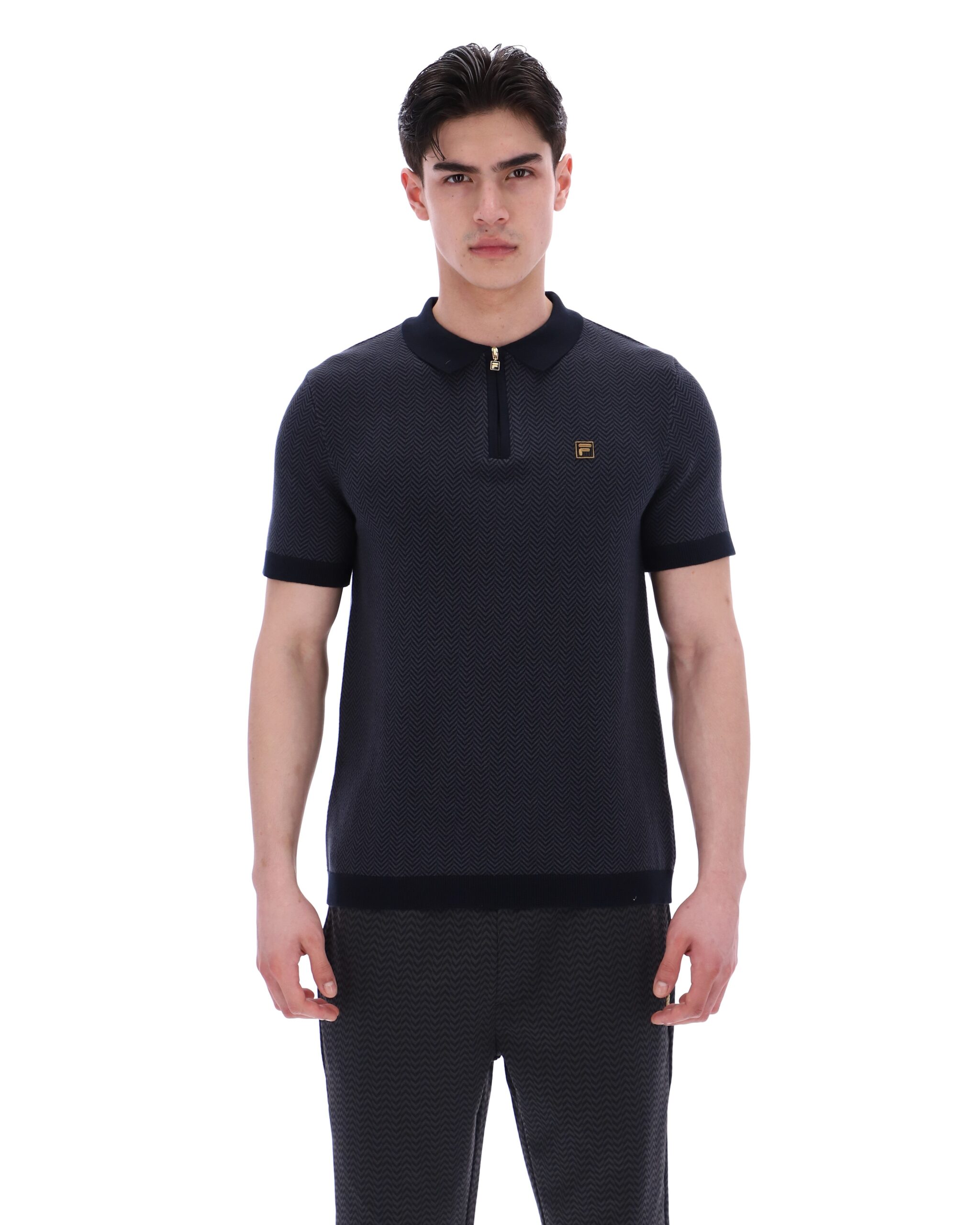 Black Marty Zip Polo - 3XL