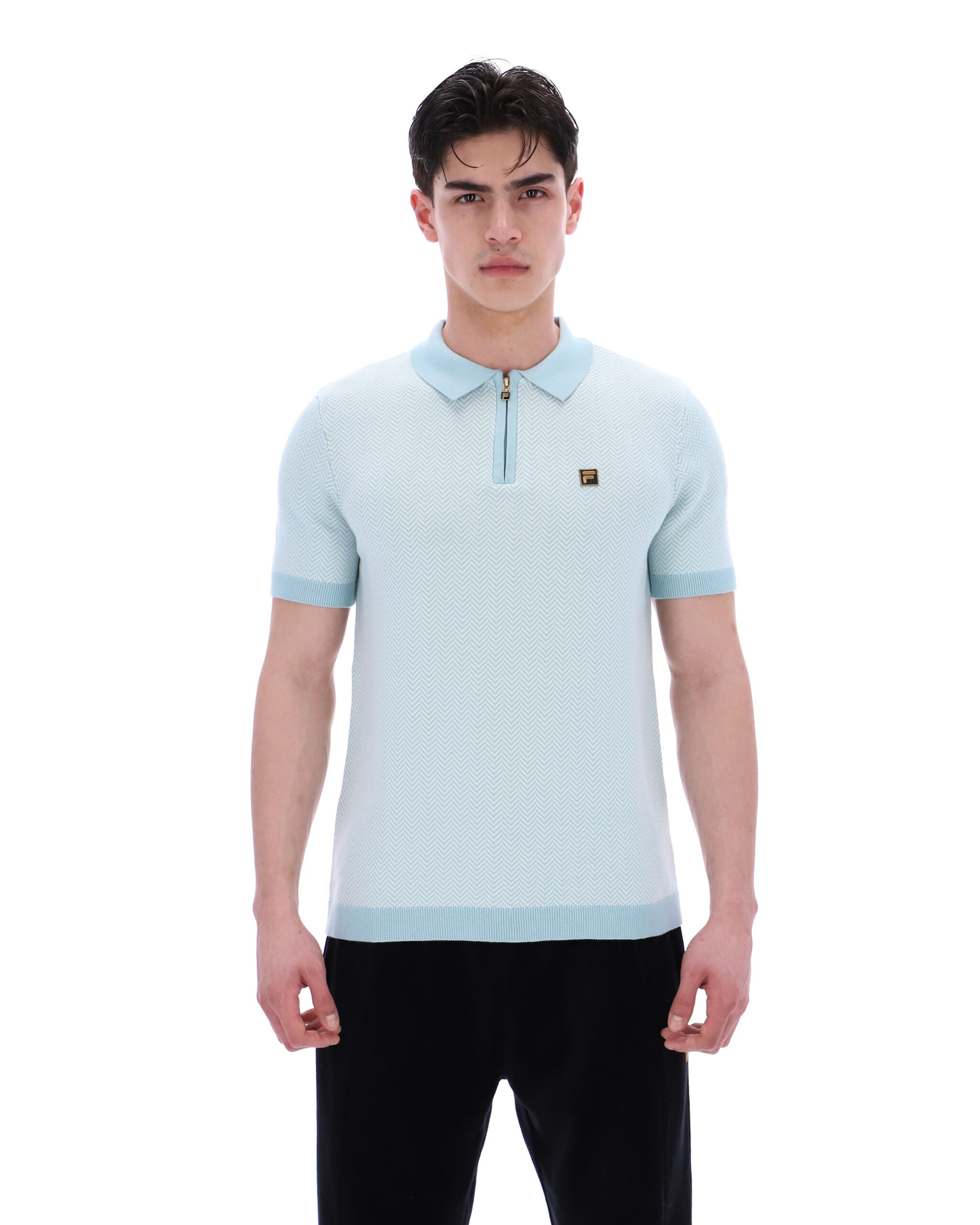 Sterling Blue Marty Zip Polo - M