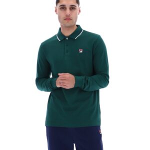 Rain Forest Monte Tipped Collar Long Sleeve Polo – 4XL