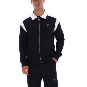 Black Morton Full Zip Jacket with Contrast Panels – 4XL