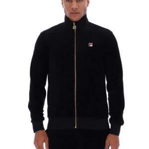 Black Nero Velour Track Top – 4XL