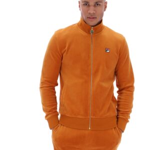 Pumpkin Spice Nero Velour Track Top – 4XL