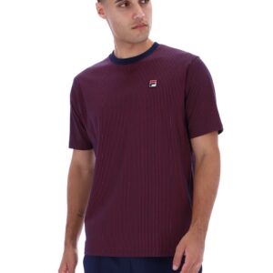Fila Navy Nilo Printed Pinstripe T-Shirt – 4XL