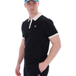 Black Panatta 2 Short Sleeve Polo – 3XL