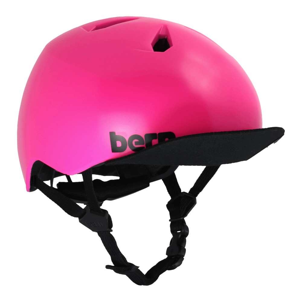 Bern Nina DVRT Youth Helmet - Satin Hot Pink