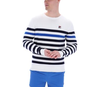 Striped Rakulan Crochet Knitted Sweatshirt – 3XL