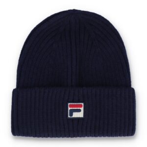 Fila Navy Ricco Ribbed Watchman Turn-Up Beanie – ONE