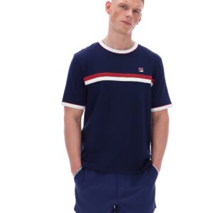 Fila Navy Rosario Tee with Terry Stripes – 4XL