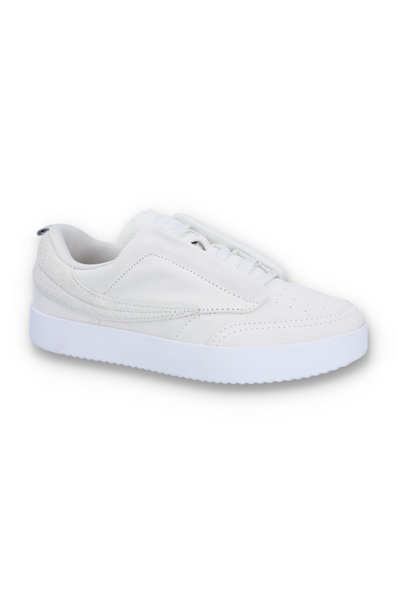 White Suede Festa 77 Heritage Tennis Trainer - 4