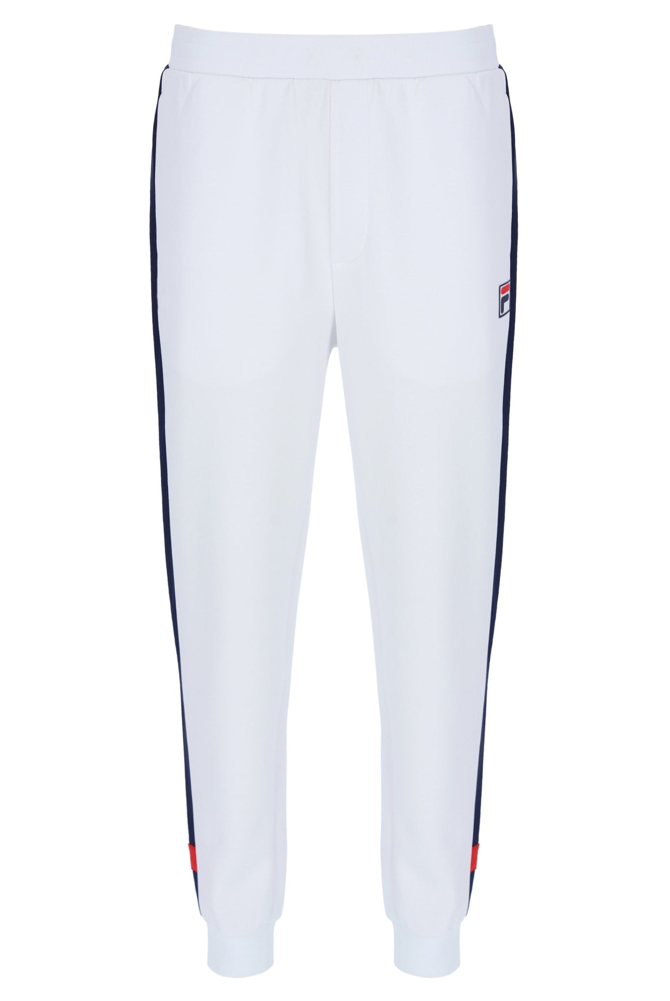 White Mens Tennis Track Bottoms - M