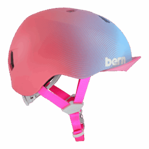 Bern Nina DVRT Kids Bike Helmet – Matte Sunset Gradient