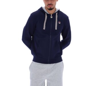 Fila Navy Tenconi Zip Up Hoodie – 3XL