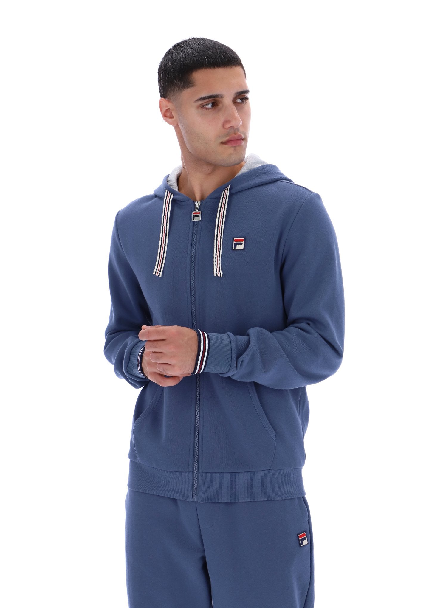 Vintage Indigo Tenconi Zip Up Hoodie - L