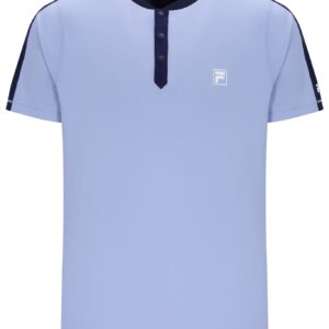 Blue Men’s Henry Neck Tennis T-Shirt – XL