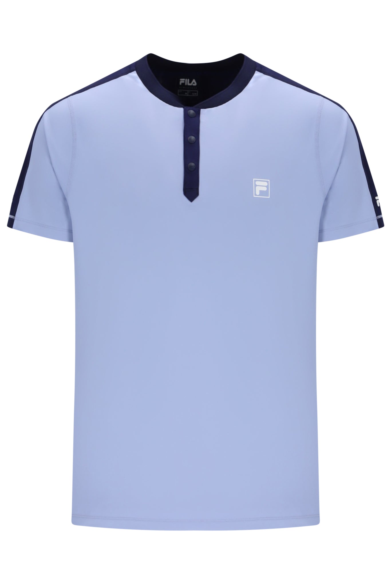 Blue Men’s Henry Neck Tennis T-Shirt - L
